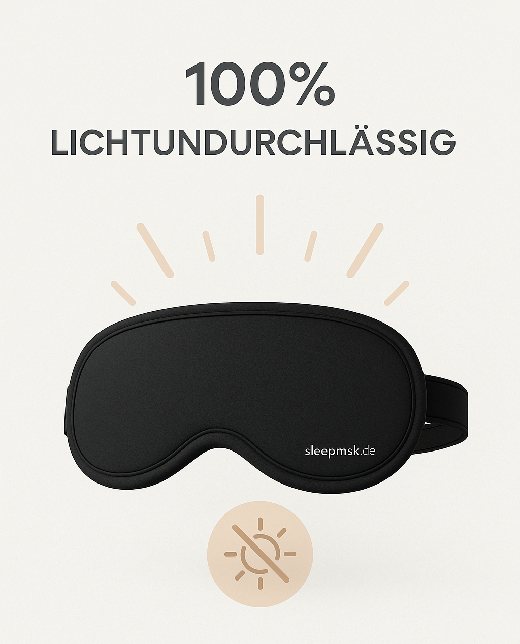 Sleepmsk - Die 3D Schlafmaske. Schlafen egal wann & wo
