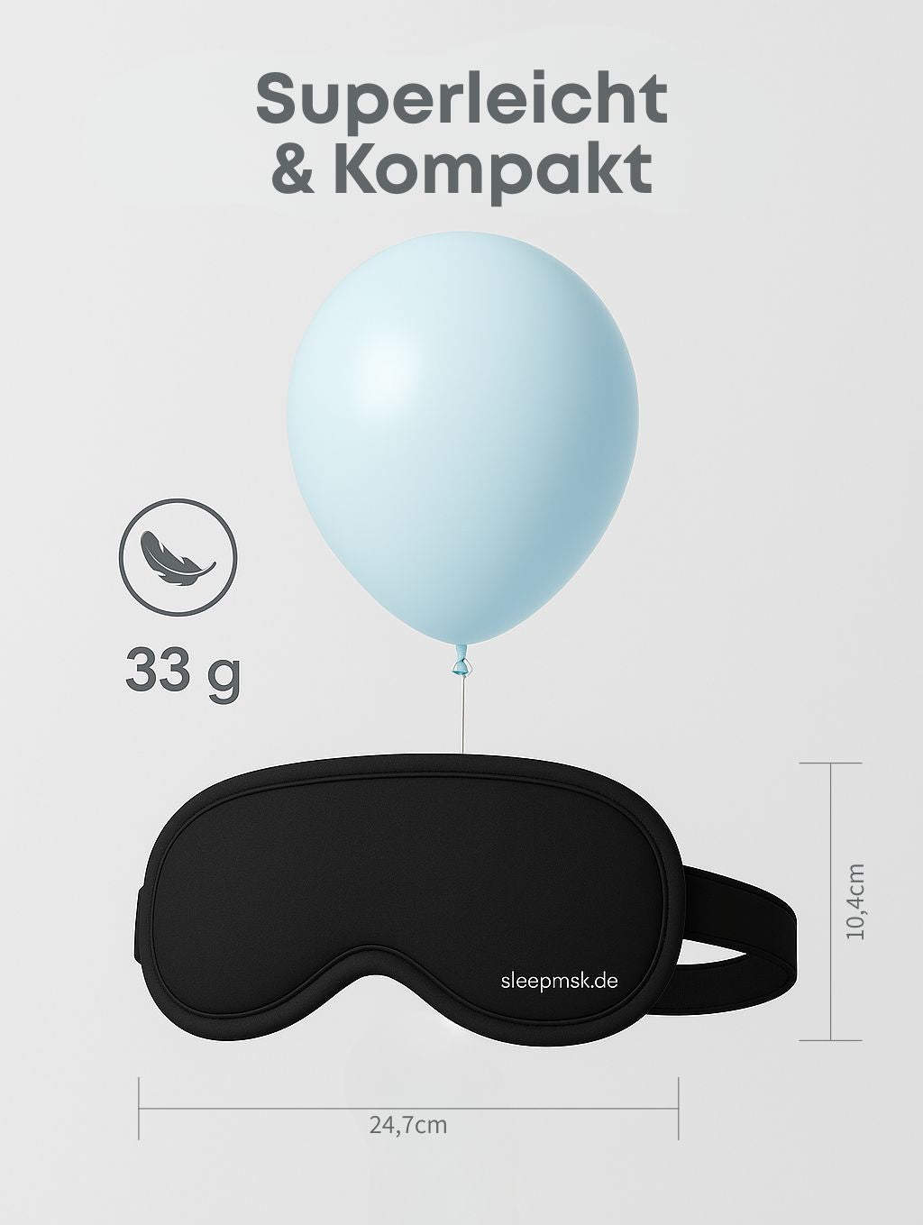 Sleepmsk - Die 3D Schlafmaske. Schlafen egal wann & wo